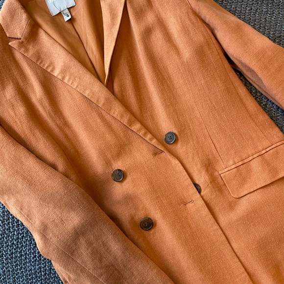 ASOS Jackets & Blazers - ASOS double breasted blazer in burnt orange sz 4